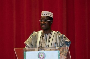 Le président de la Cédéao Kadré Désiré Ouédraogo, le 29 juin 2012 à Yamoussoukro 