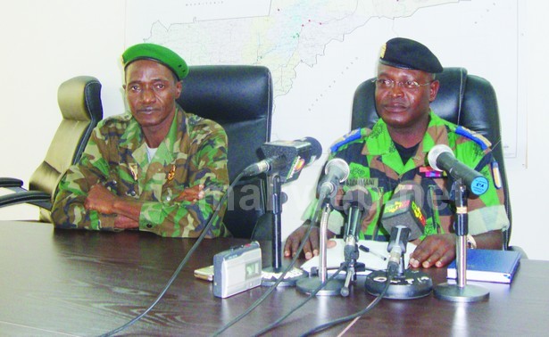 Le colonel Yao Ajoumani et le Capitaine Modibo Nama Traore