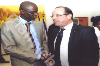 Ici, le vice-président du CNJ, Alioune Guèye en entretien avec François Hollande