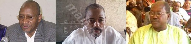 Soumeylou B Maiga, Bill et Abdel K Sidibé (G-D)