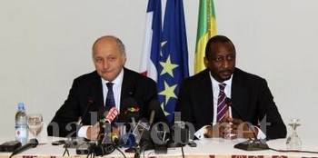 Les ministres des Affaires étrangères, Laurent et Tieman H Coulibaly