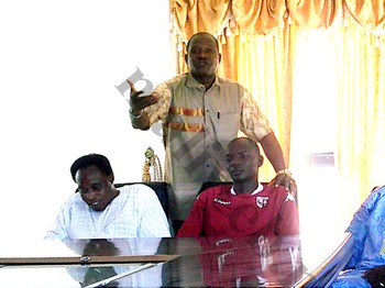 Dr Adama Sangaré, hier, lors de la formation au siège de Malifoot