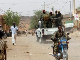 Patrouille de l'armée malienne dans les rues de Kidal  AFP