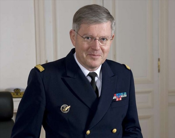 L`amiral Edouard Guillaud, chef d`état-major des Armées