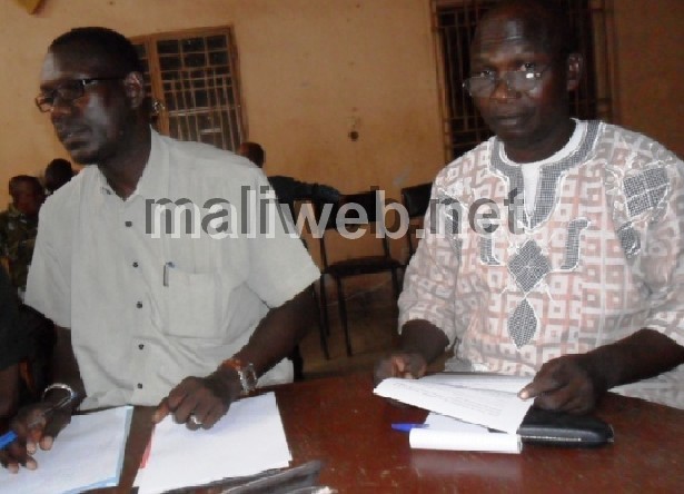 A gauche, Sidiki Diabaté et Aly Dembélé : ils seront devant le juge le 9 juillet prochain.