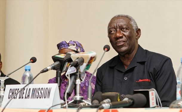 John Agyekum Kufuor, Chef de la Mission d’Observation de la CEDEAO l Lundi 29 juillet 2013. Grand Hôtel de Bamako.