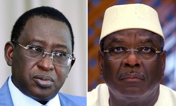 Photomontage de Soumaïla Cissé (gauche) et Ibrahim Boubacar Keïta (droite)  © AFP