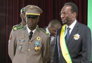 Amadou Haya Sanogo et Dioncounda Traoré