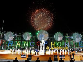 Lors de la cérémonie d'ouverture des Jeux de la francophonie 2013. REUTERS