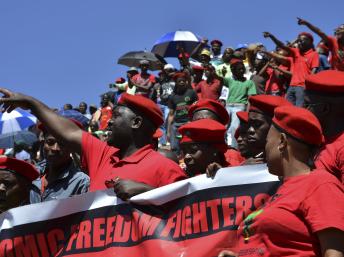 Le parti EFF, Economic Freedom Party, lancé en octobre 2013 est venu enrichir le paysage politique sud-africain. REUTERS/