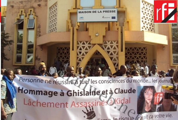 Une vue de la grande marche organisée cet après-midi par l'assemble de la presse malienne