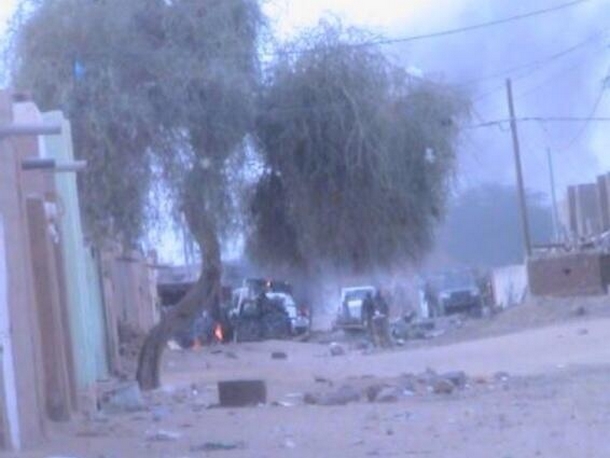 Une image de l'attentat odieux de ce matin à Kidal  Le 14/12/2013