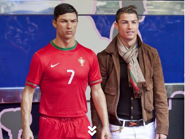 Cristiano Ronaldo : statue de cire dévoilée à Madrid, le 7 décembre 2013
