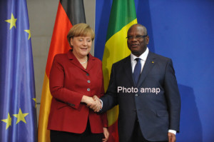 Le chef de l’Etat a été chaleureusement accueilli par Mme Angela Merkel 