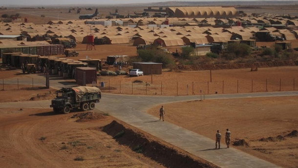 Base militaire française à Gao au Mali.