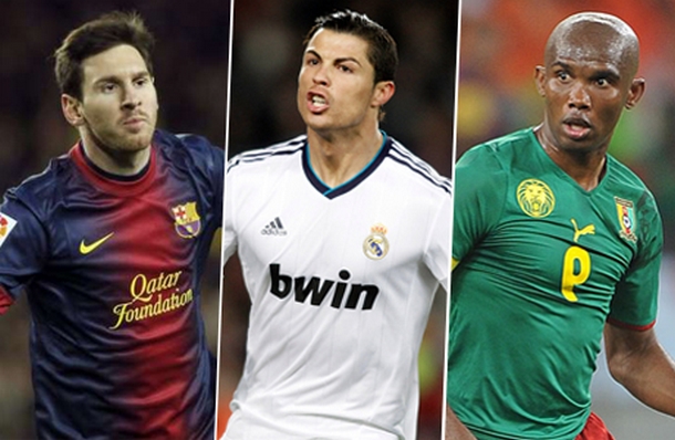 Ronaldo, Messi et Eto’o