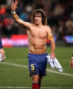 Le capitaine du FC Barcelone Carles Puyol