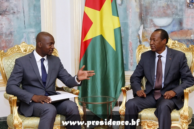 Le ministre Mahamadou Camara a été reçu en audience par le Président du Faso, SEM Blaise Compaoré