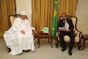 Zahabi Ould Sidi Mohamed a été reçu en audience par le président mauritanien, Mohamed Ould AbdelAziz.