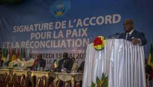 SEM Ibrahim Boubacar KEITA, président de la république lors de Cérémonie de la signature de l’accord de paix inter-Maliens à Bamako