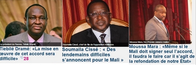 Les titres de la presse malienne de ce jour, où l’ironie à faire pleurer des opposants maliens