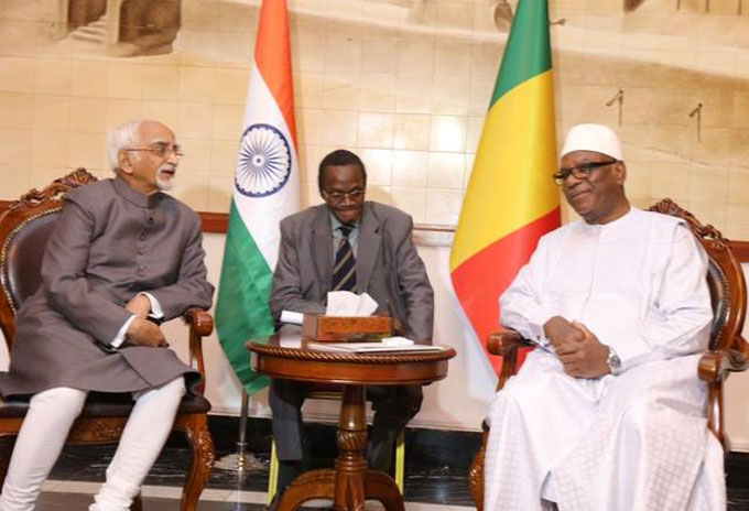 Monsieur Shri Mohamed Hamld Ansart, vice-président de la République de l'Inde a effectué une visite officielle au Mali