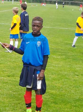 Sidy Cissé lefils de Mahamadou Cissé " Tostao, qui évolue à l’Académie du Paris Saint Germain.