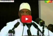 Le président  Ibrahim Boubacar Keïta