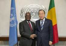 Ibrahim Boubacar Keita, et Ban Ki Moon,