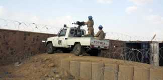 Des casques bleus de la Minusma à Kidal le 22 juillet 2015. REUTERS/Adama Diarra