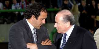 Michel Platini et Sepp Blater