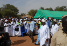 L'acceuil du président IBK à Baraouéli lors de sa première journée de visite dans la région de Ségou