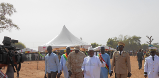 L'acceuil du président IBK à Baraouéli lors de sa première journée de visite dans la région de Ségou