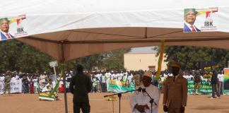 L'acceuil du président IBK à Baraouéli lors de sa première journée de visite dans la région de Ségou