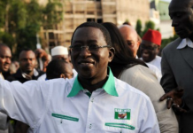 Soumaïla Cissé, le 9 août 2013, à Bamako