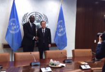 Abdoulaye Diop a été reçu par le secrétaire général des Nations Unies, Ban Ki Moon