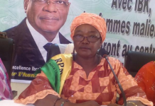 Mme Diawara Aichata Lady Touré, présidente du Bureau National des Femmes du RPM
