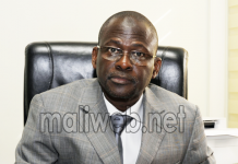 Le président de l'association professionnelle des banques et établissements financiers (Apbef) Moussa Alassane Diallo