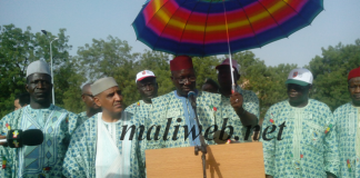 Le Sg Yacouba Katilé lors du défilé du 1er mai