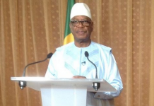 SEM Ibrahim Boubacar KEITA, Président de la République, chef de l’Etat, à l’occasion du premier anniversaire de la signature de l’Accord de paix pour la Réconciliation nationale issu du processus d’Alger (Koulouba, le 19 juin 2016)