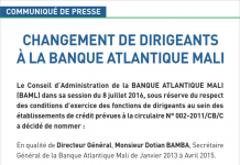 banque atlantique Mali