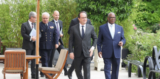 Le président IBK et François Hollande