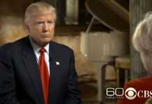 Le président élu Donald Trump lors de l'interview qu'il a donné à la chaine CBS à Washington le 14 novembre 2016. CBS