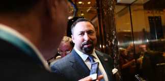 Jason Miller arrivant à la «Trump Tower», à New York, le 14 novembre 2016.