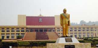 L’Assemblée nationale centrafricaine, Bangui.