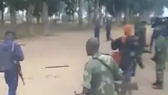 Capture d'écran de l'une des vidéos au coeur d'une polémique en RDC.