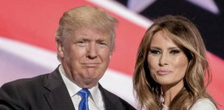 Donald Trump et sa femme Melania, lors de la convention républicaine en juin 2016 dans l'Ohio. © REA