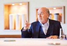 L'ancien président de la Fifa Sepp Blatter lors d'un interview, le 21 avril à Zürich