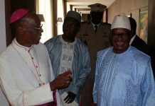 Koulouba: le nouveau cardinal présenté au président IBK