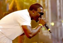 Akon sur scène, le 23 avril 2016 en Californie